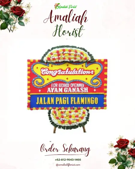 Sewa Papan Bunga Pelas